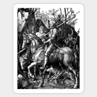 Knight, Death and the Devil - Albrecht Durer Sticker